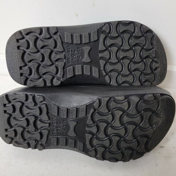 Birkenstock Size 41 Profi-Birki Polyurethane Black Vegan Clogs Black Unisex - Picture 9 of 12